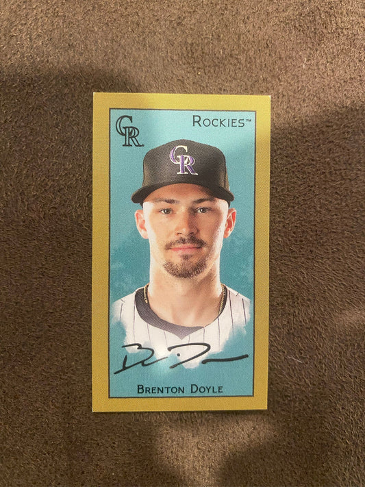 Brenton Doyle - 2025 Topps T205 Mini - Sovereign Back (**Corner Whiting**) - Rockies