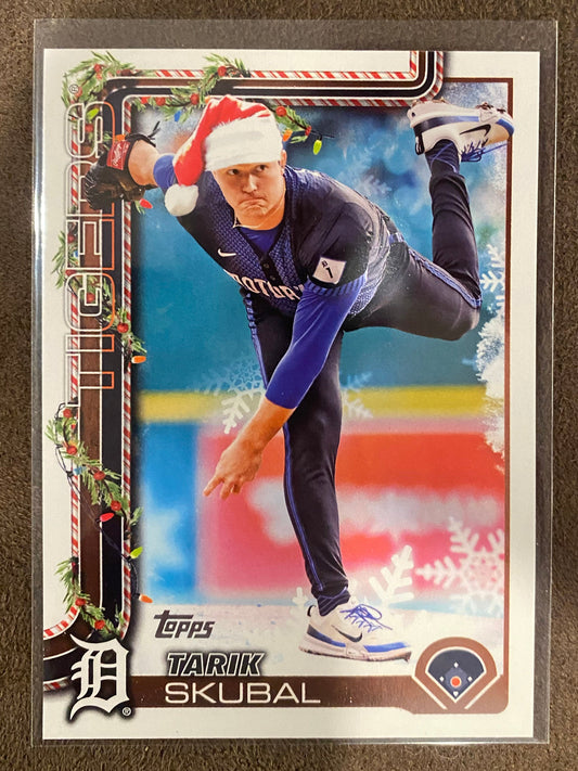 Tarik Skubal - 2025 Topps Holiday - Short Print - Tigers