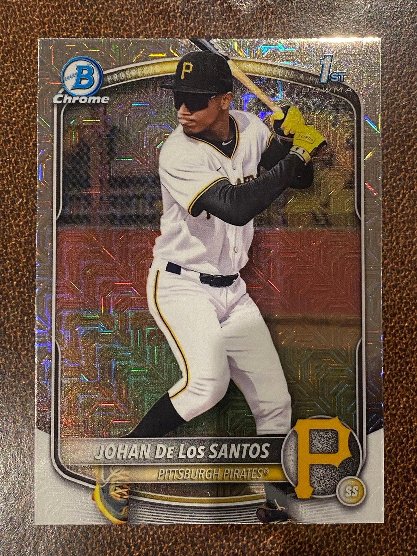Johan De Los Santos - 2025 Bowman Chrome - 1st Mojo - Pirates