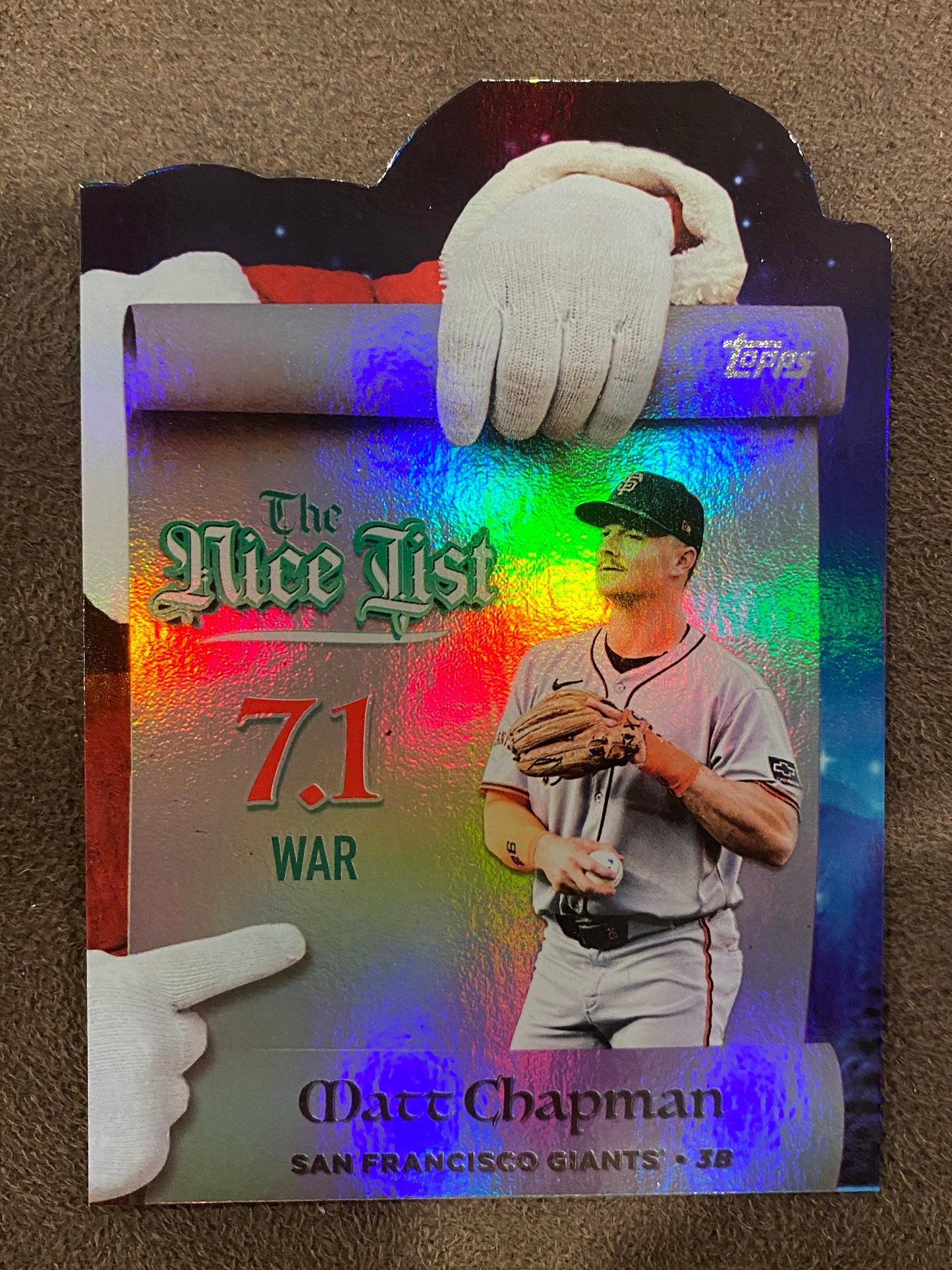 Matt Chapman - 2025 Topps Holiday - The Nice List - Giants