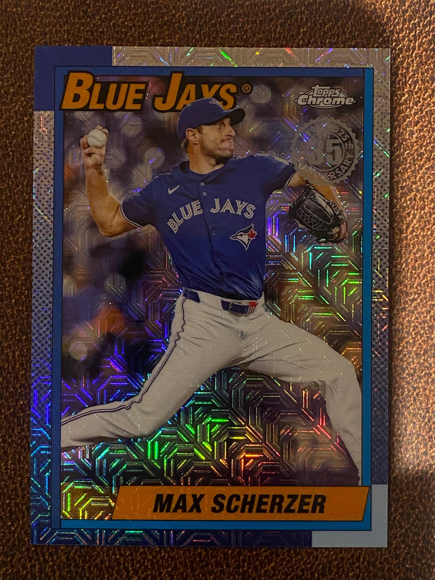 Max Scherzer - 2025 Topps Update - 1990 Mojo Refractor - Blue Jays