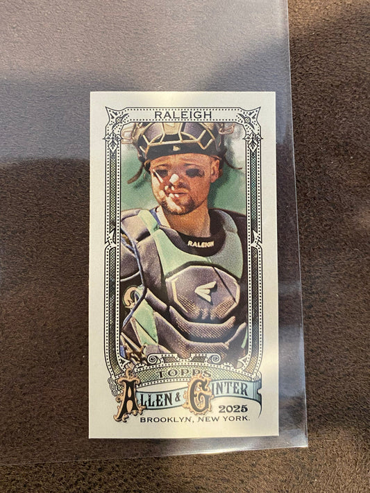 Cal Raleigh - 2025 Allen & Ginter - Mini A&G Back - Mariners