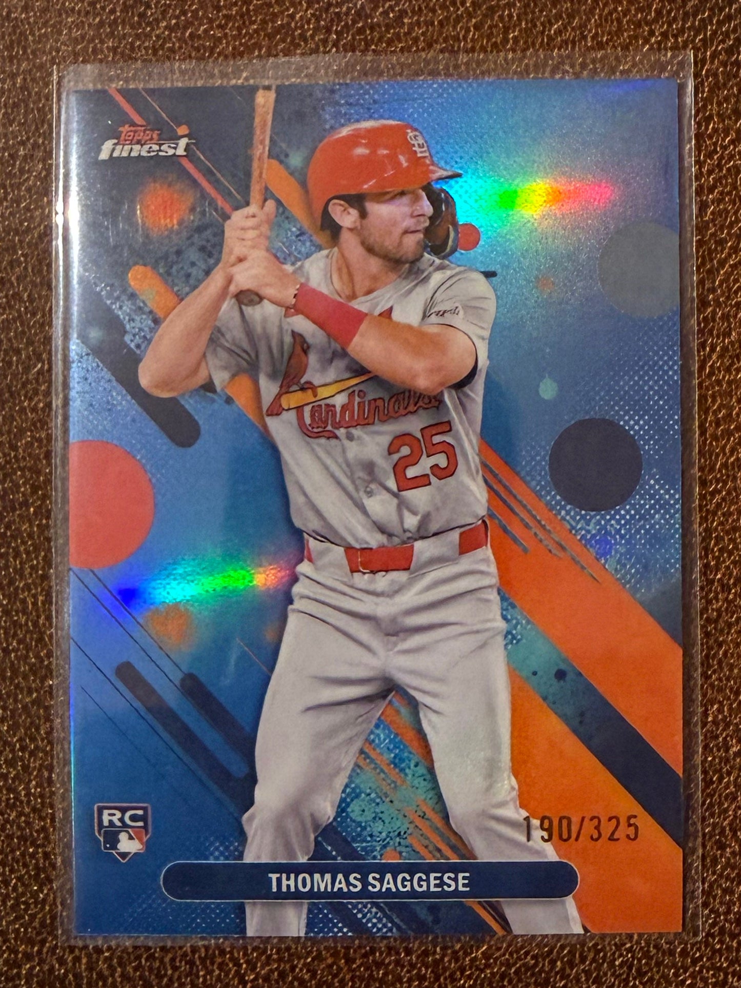 Thomas Saggese - 2025 Topps Finest - Blue Common /325 - Cardinals