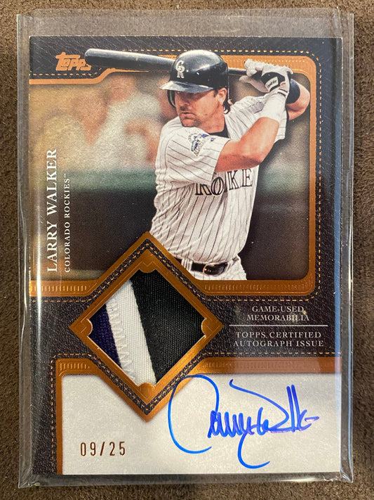 Larry Walker - 2025 Topps Update - Patch AUTO /25 - Rockies