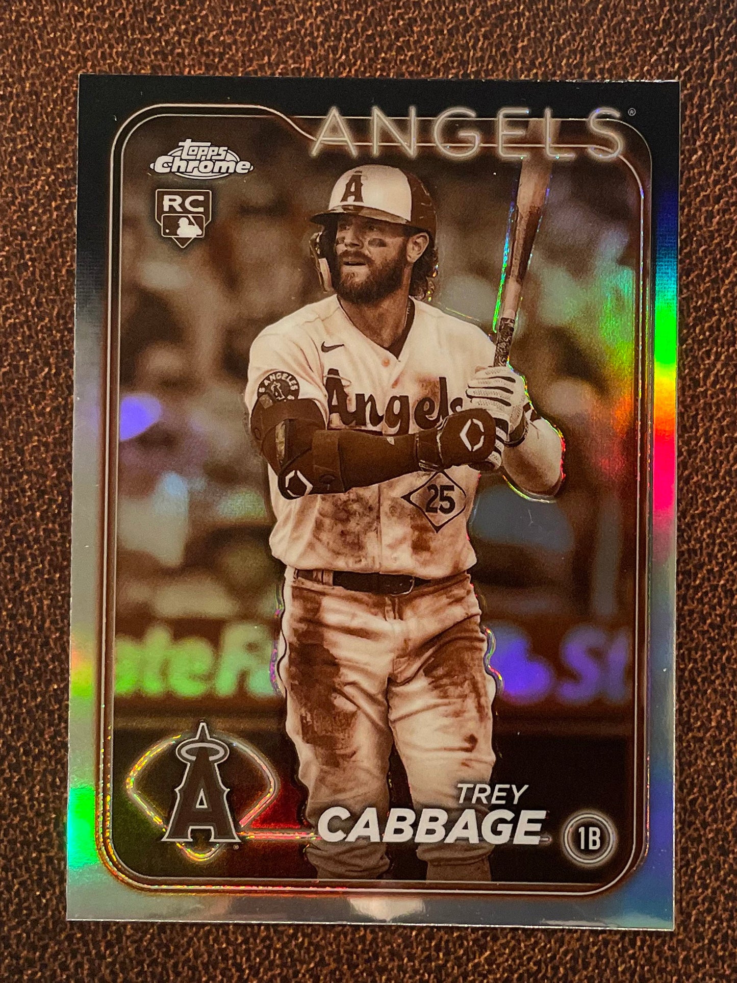 Trey Cabbage - 2024 Topps Chrome - Sepia Refractor - Angels