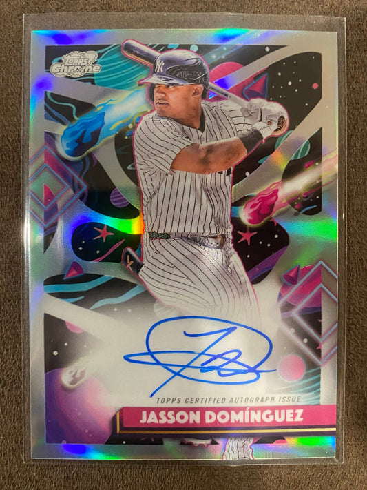 Jasson Dominguez - 2025 Topps Chrome Cosmic - Refractor AUTO - Yankees