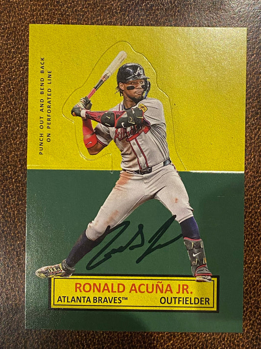 Ronald Acuna Jr. - 2025 Topps Archives - Stand Ups Insert - Braves