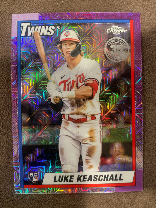 Luke Keaschall - 2025 Topps Update - 1990 Mojo Refractor - Twins