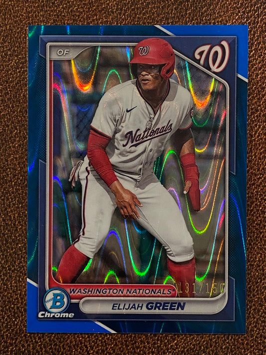 Elijah Green - 2024 Bowman Chrome - Blue Lava /150 - Nationals