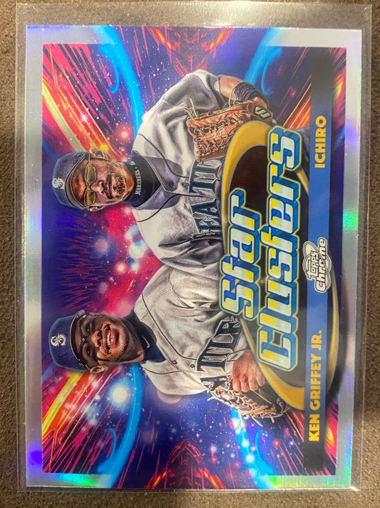 Ken Griffey Jr / Ichiro - 2025 Topps Chrome Cosmic - Star Clusters - Mariners