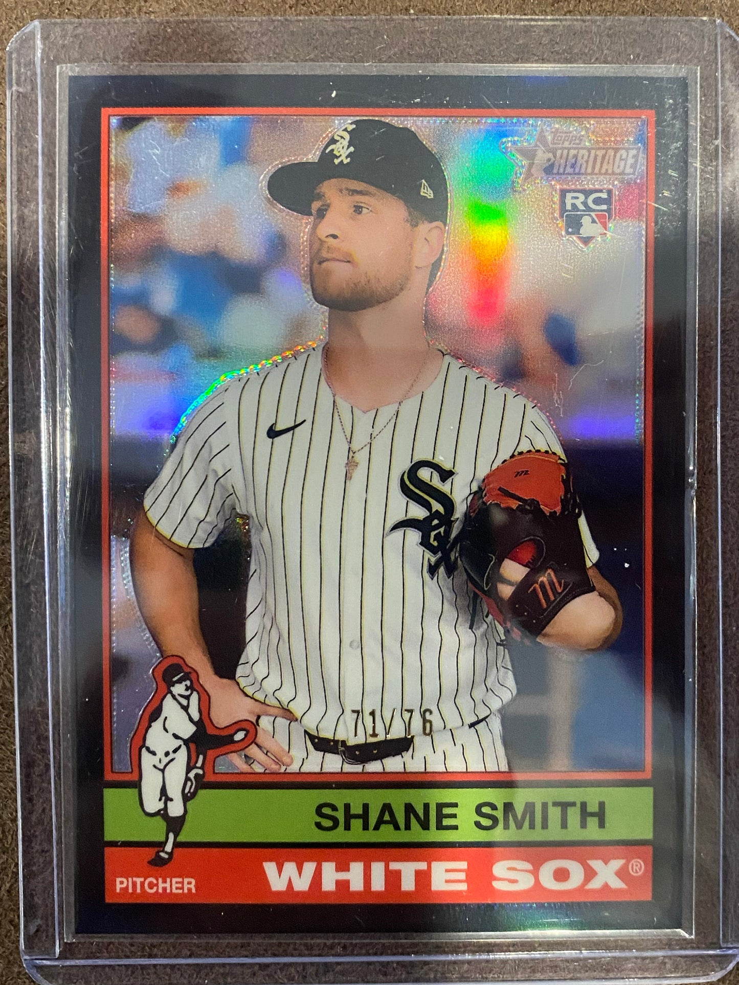 Shane Smith - 2025 Topps Heritage High Number - Black Refractors /76 - White Sox