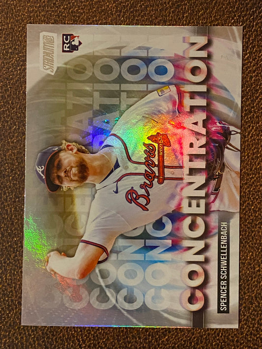 Spencer Schwellenbach - 2025 Topps Stadium Club - Concentration Insert - Braves