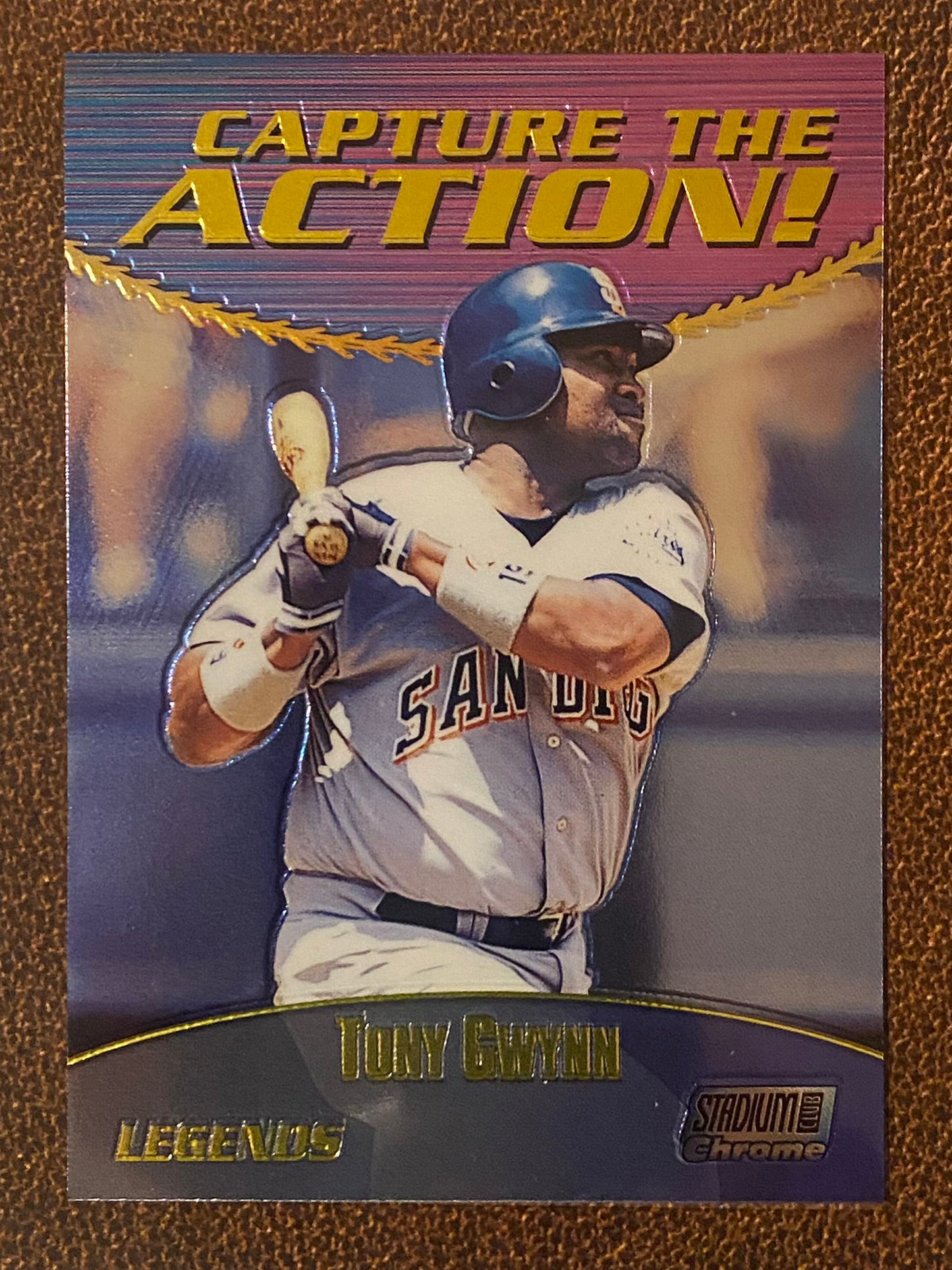 Tony Gwynn - 2000 Stadium Club Chrome - Capture the Action - Padres