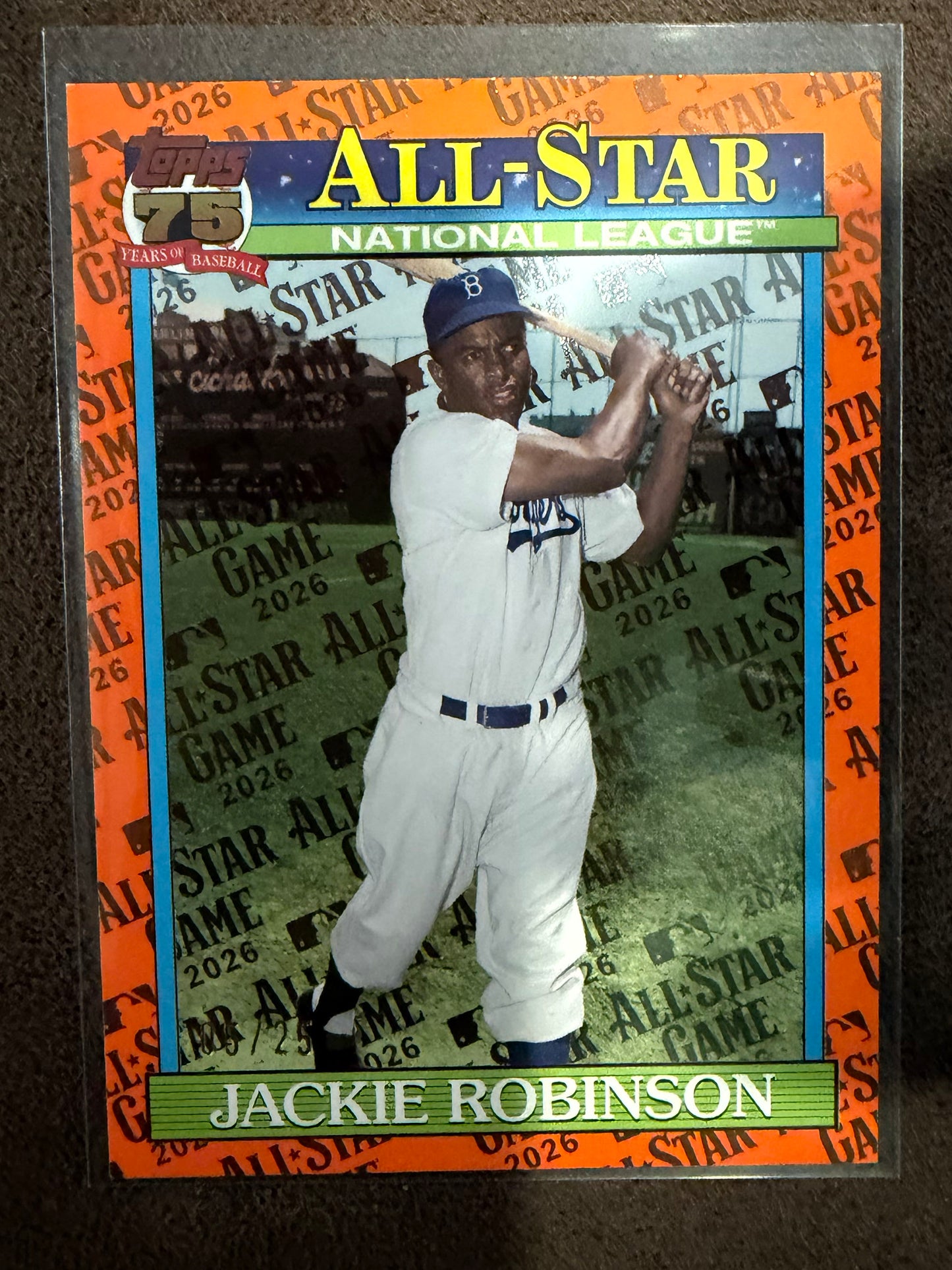 Jackie Robinson - 2026 Topps Series 2 - ORANGE All Star /25 - Dodgers