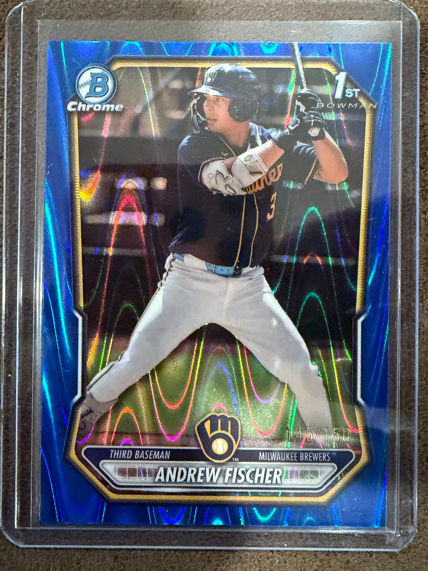 Andrew Fischer - 2026 Bowman - BLUE 1st Rayway /150 - Brewers