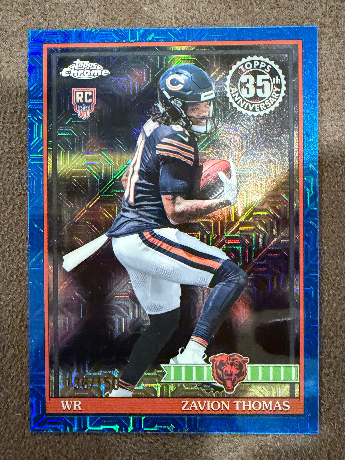 Zavion Thomas - 2026 Topps Flagship - BLUE MOJO /150 - Bears
