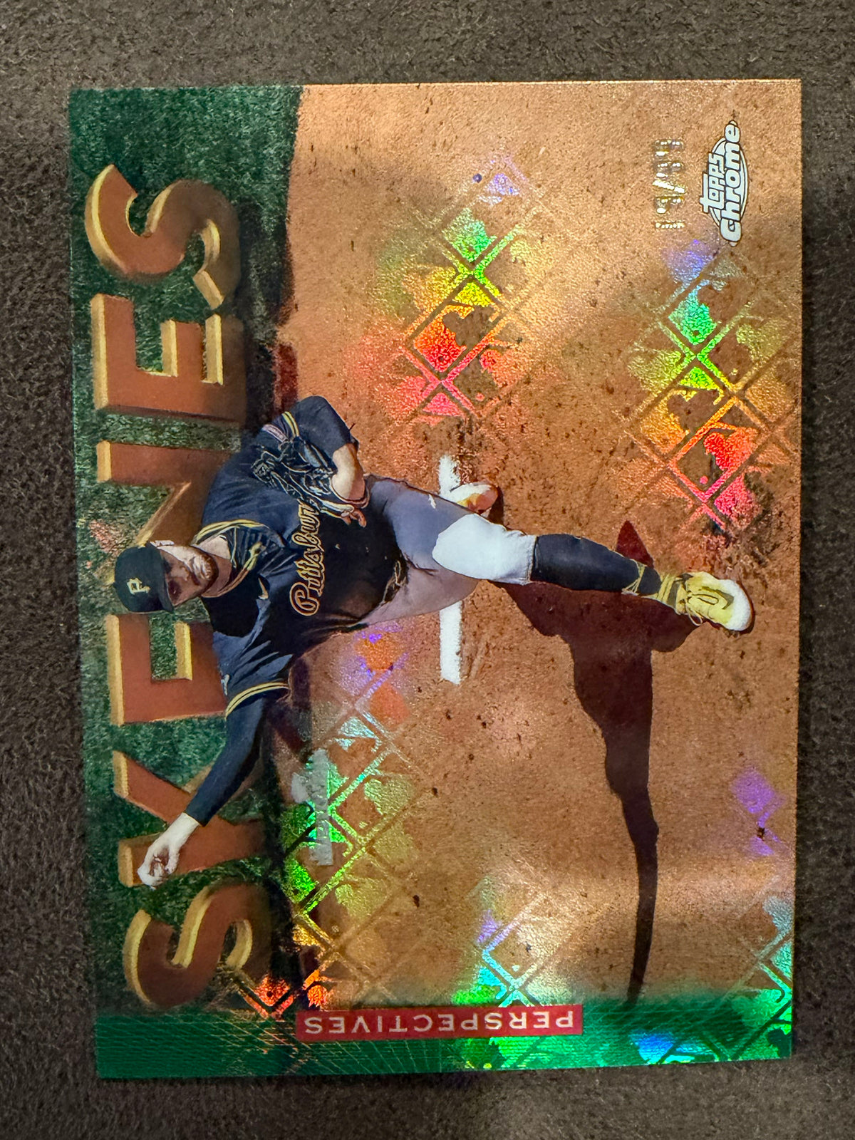 Paul Skenes - 2026 Topps Chrome Logofractor - GREEN Perspectives /99 - Pirates
