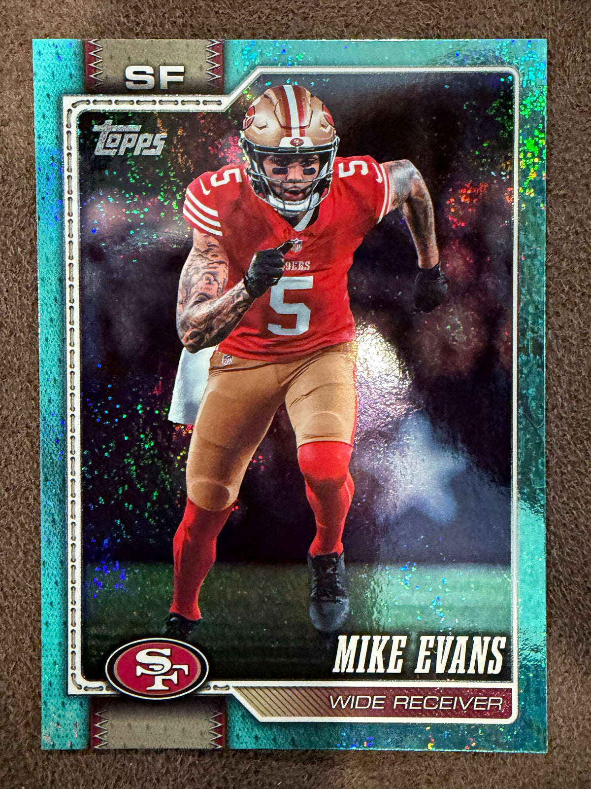 Mike Evans - 2026 Topps Flagship - AQUA Holo Foil - 49ers