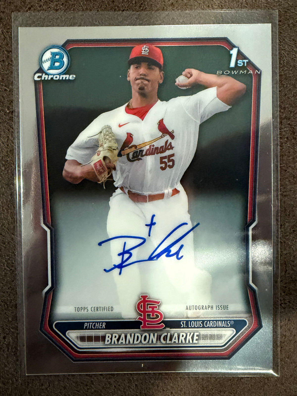 Brandon Clarke - 2026 Bowman Chrome - 1st Chrome AUTO - Cardinals
