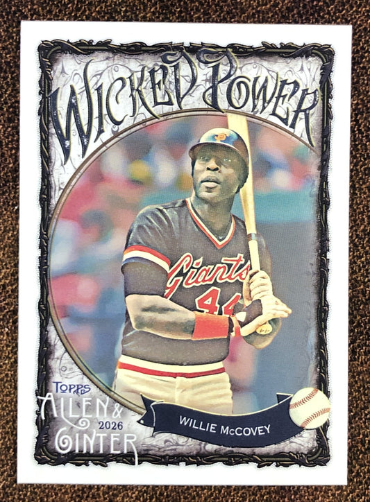 Willie McCovey - 2026 Topps Allen & Ginter - Wicked Power Insert - Giants