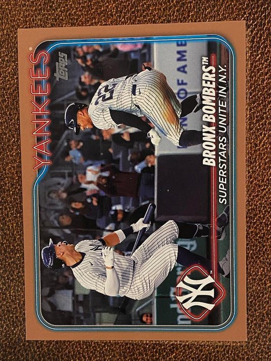 Aaron Judge / Juan Soto - 2024 Topps Update - Gold /2024 - Yankees