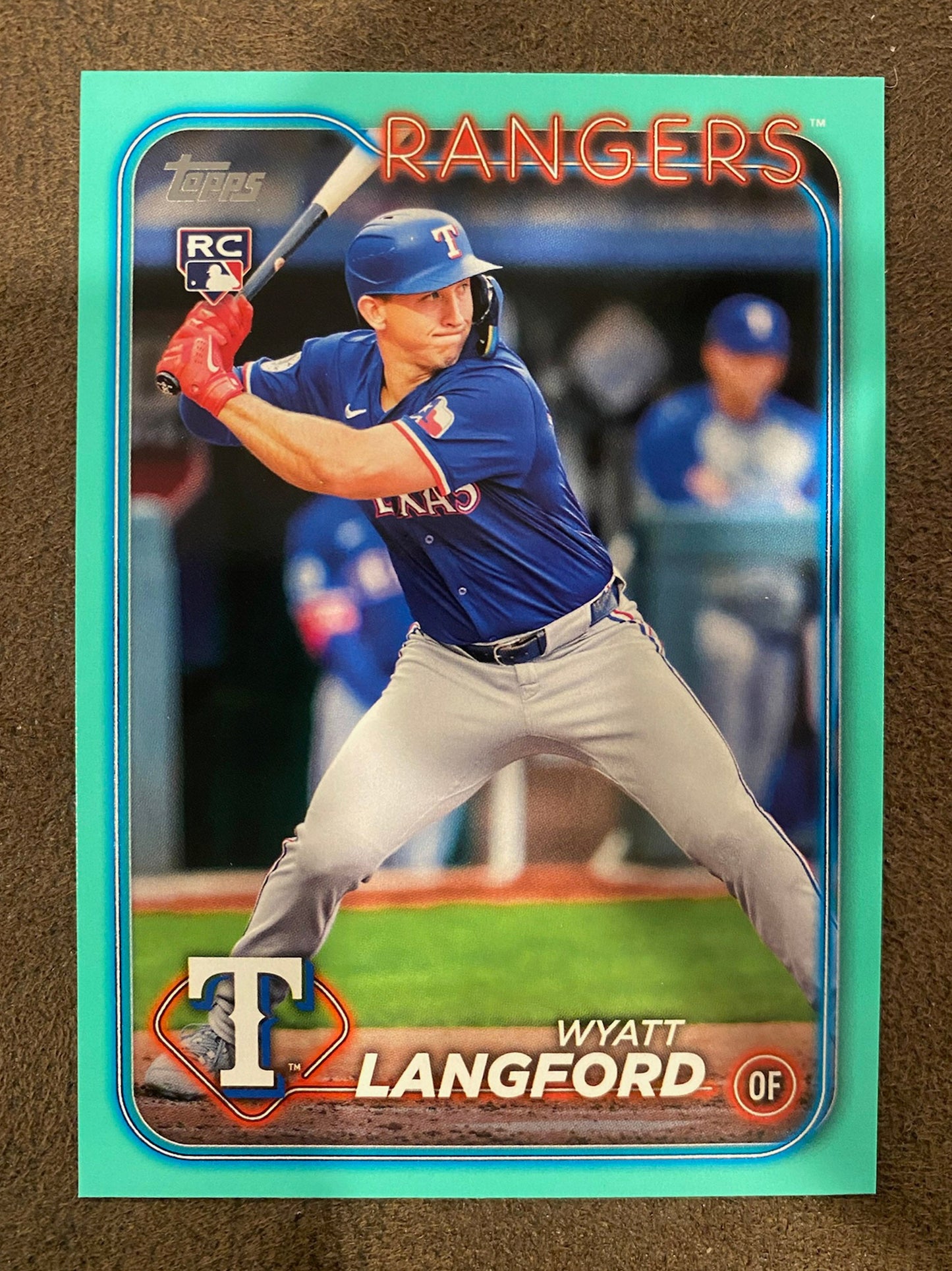 Wyatt Langford - 2024 Topps Update - Aqua - Rangers