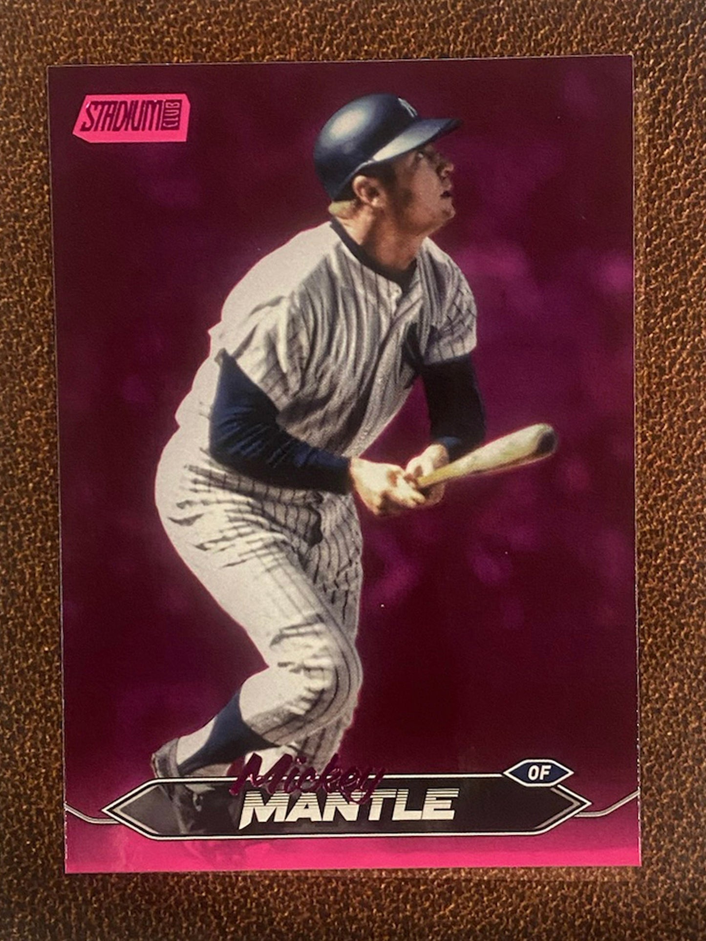 Mickey Mantle - 2024 Topps Stadium Club - Pink Foil - Yankees