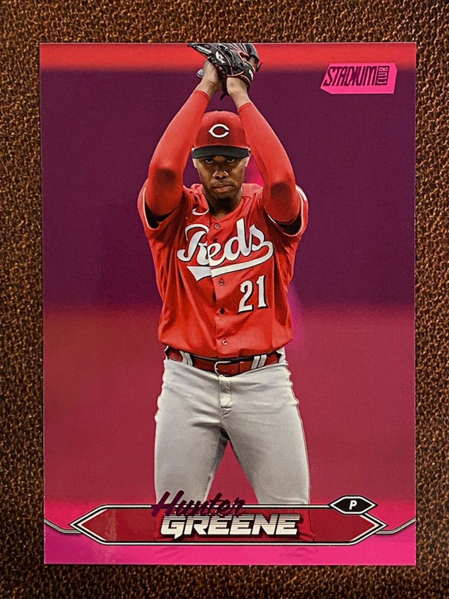 Hunter Greene - 2024 Topps Stadium Club - Pink Foil - Reds