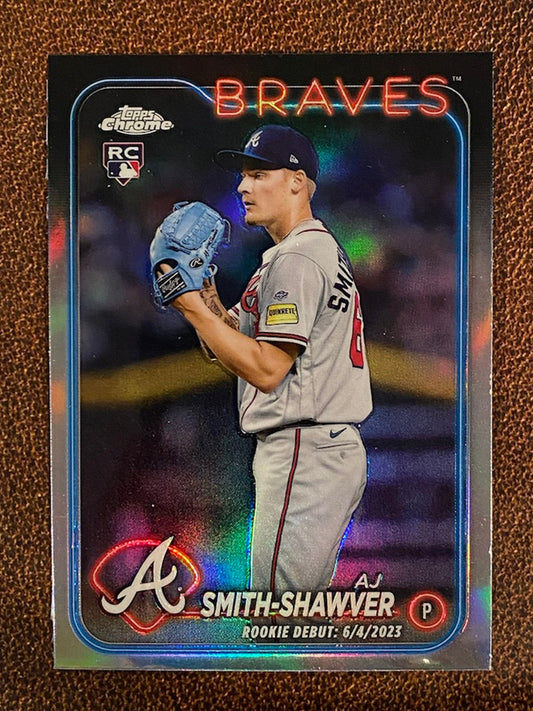 AJ Smith Shawver - 2024 Topps Chrome Update - Rainbow Foil - Braves