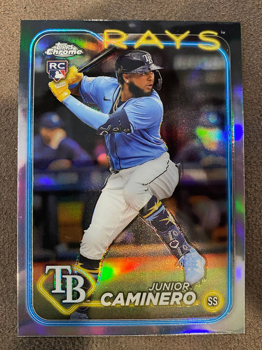 Junior Caminero -  2024 Topps Chrome - Refractor - Rays