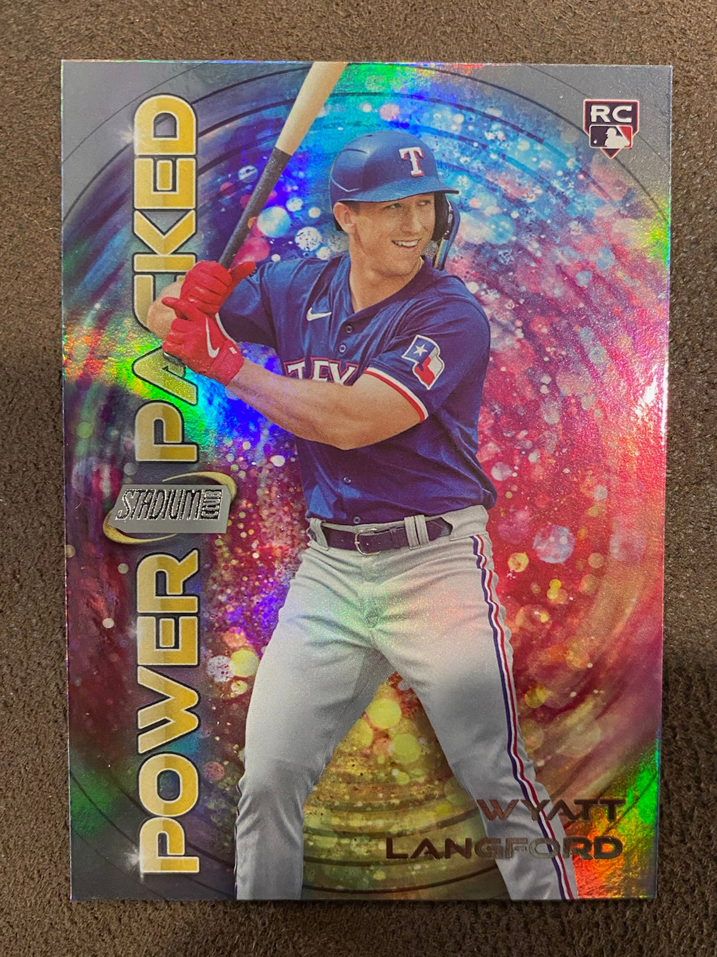Wyatt Langford - 2024 Topps Stadium Club - Power Packed - Rangers
