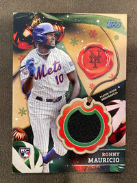 Ronny Mauricio - 2024 Topps Holiday - Player-worn Relic - Mets