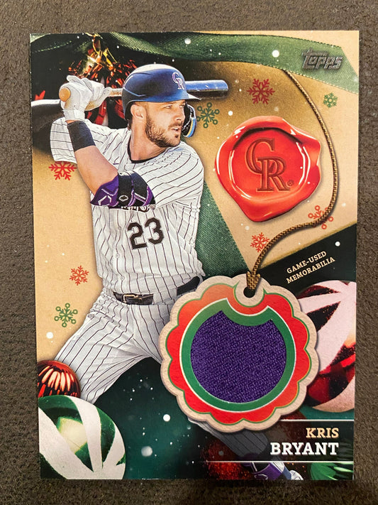 Kris Bryant - 2024 Topps Holiday - Game-Used RELIC - Rockies