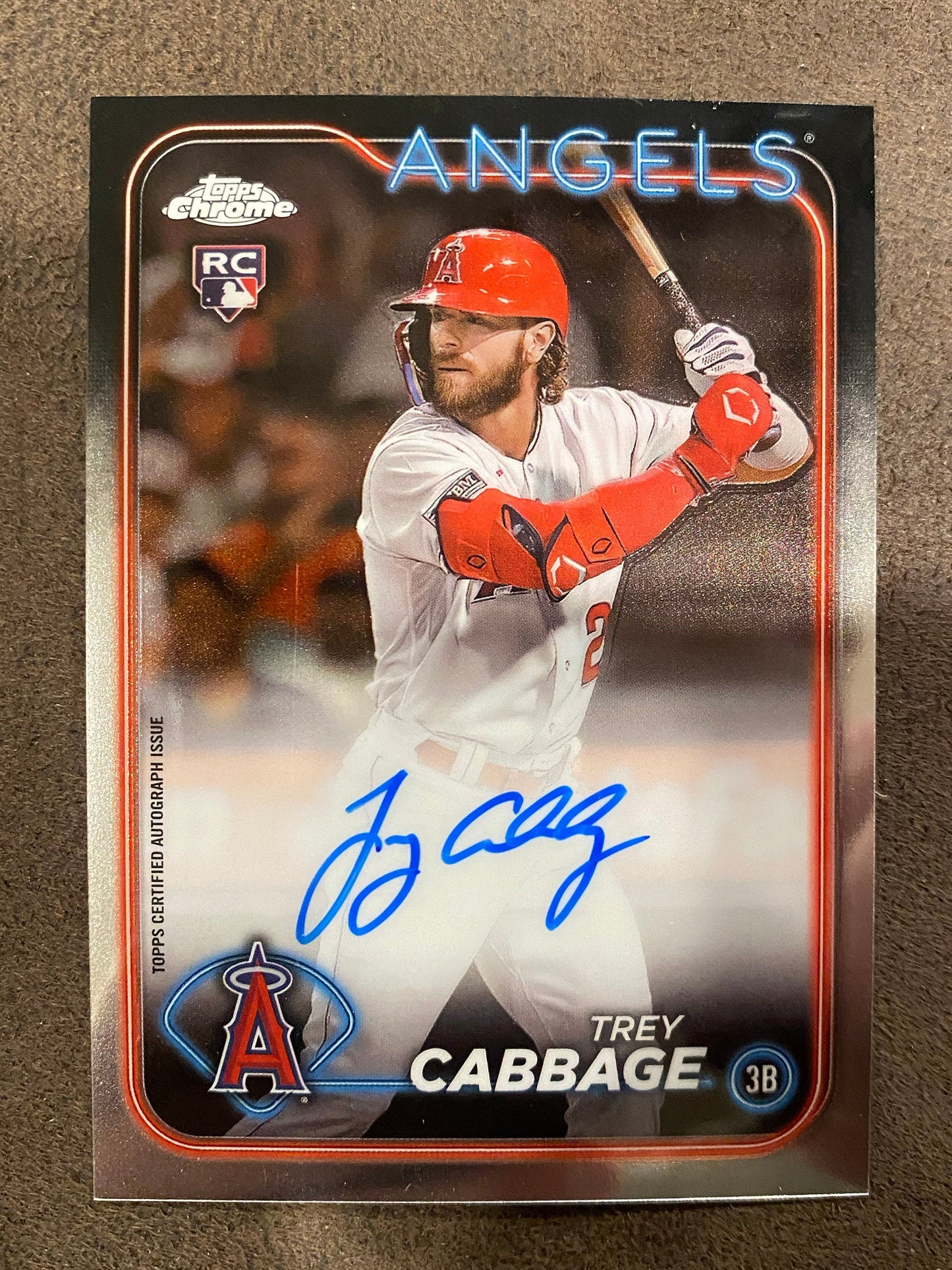 Trey Cabbage - 2024 Topps Chrome - Base AUTO - Angels
