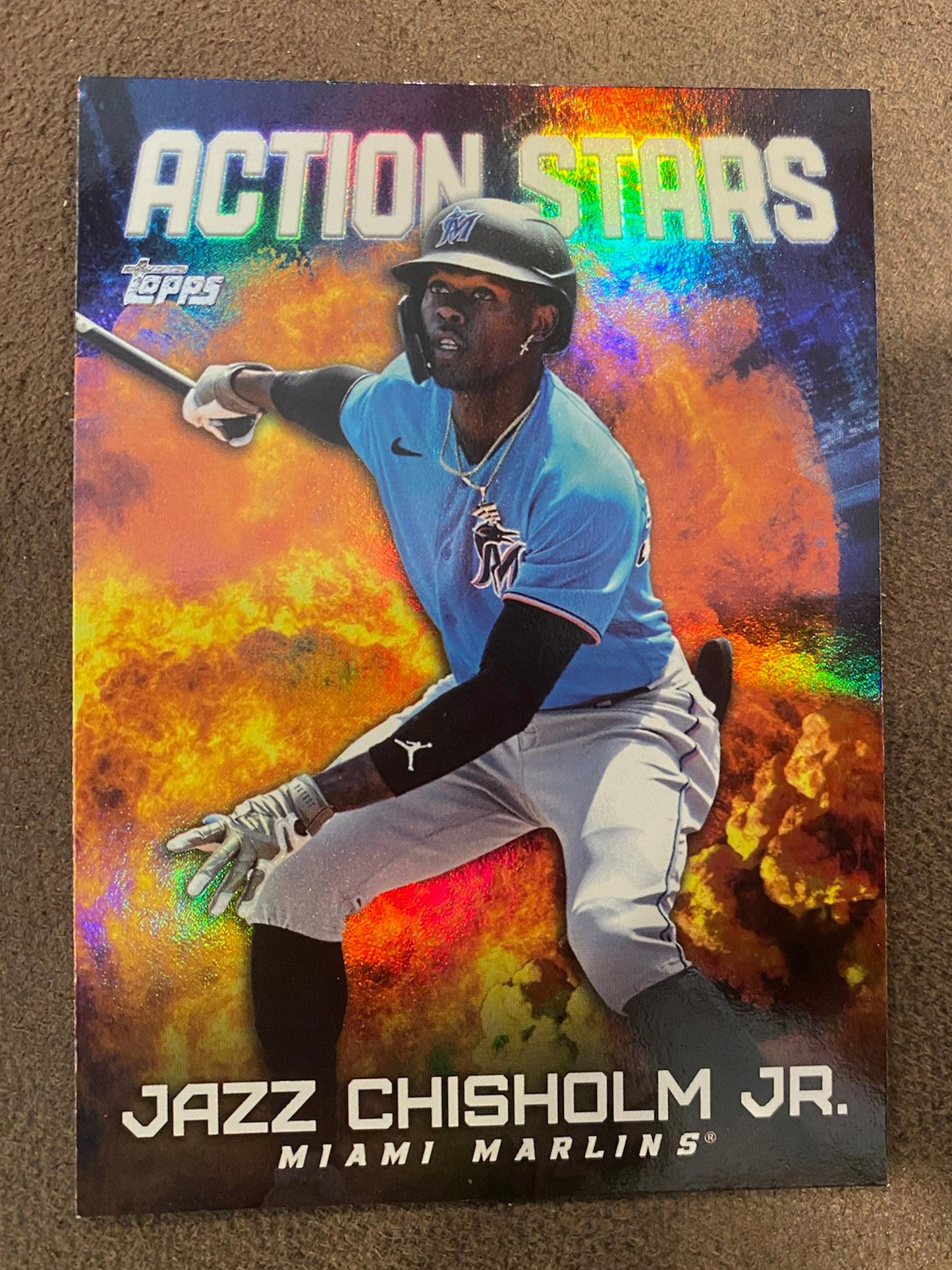 Jazz Chisholm Jr. - 2023 Topps Update - Action Stars - Marlins