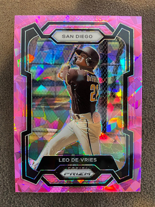 Leo De Vries - 2024 Panini Prizm - Pink Ice - Padres