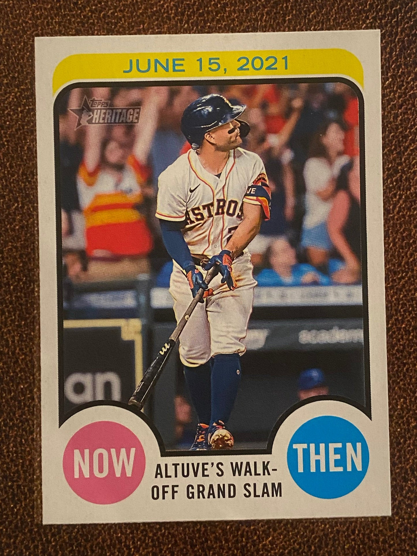 Jose Altuve - 2022 Topps Heritage High Number - Now & Then - Astros