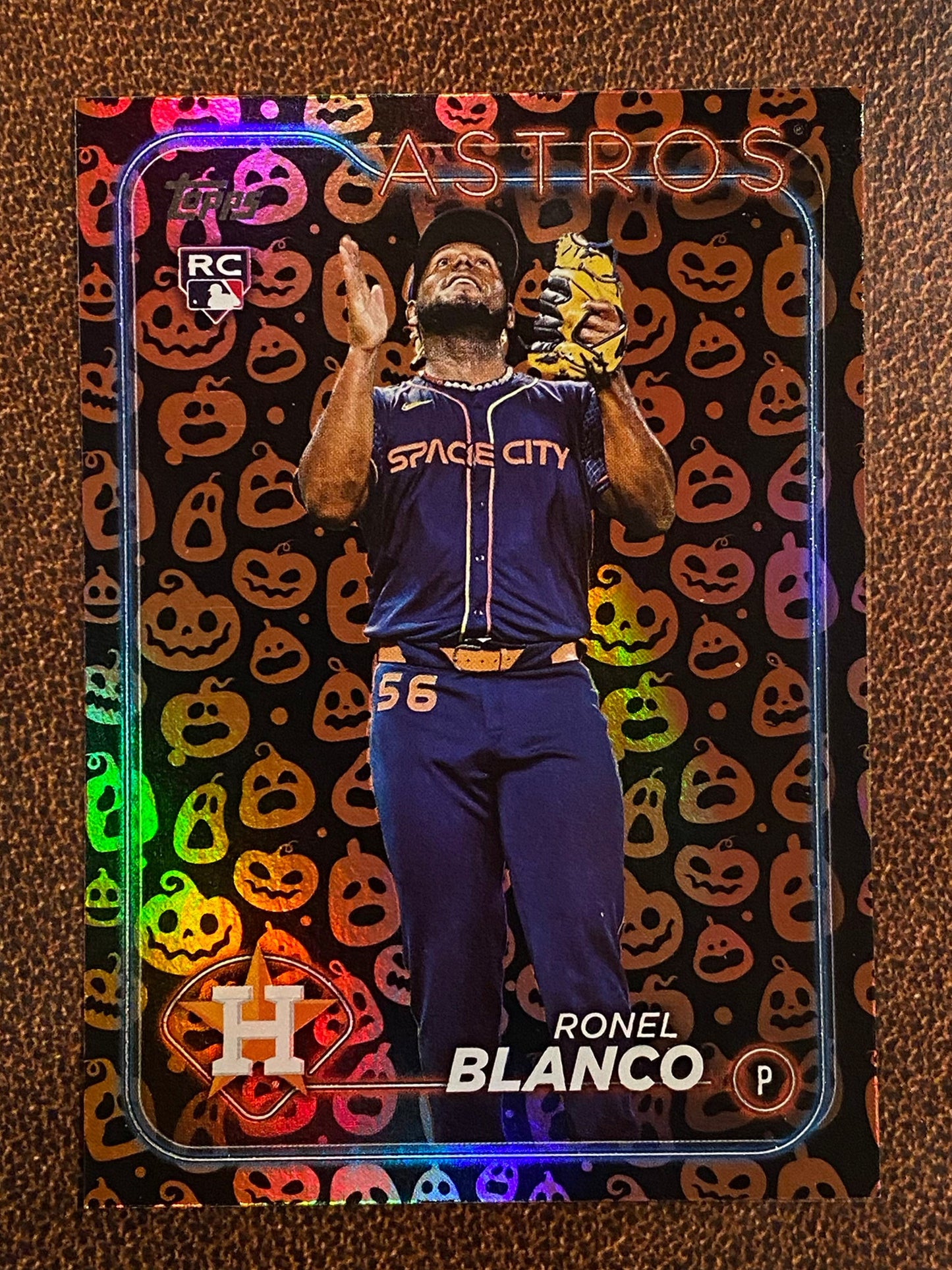 Ronel Blanco - 2024 Topps Update - Halloween Jack O’ Lantern SP - Astros