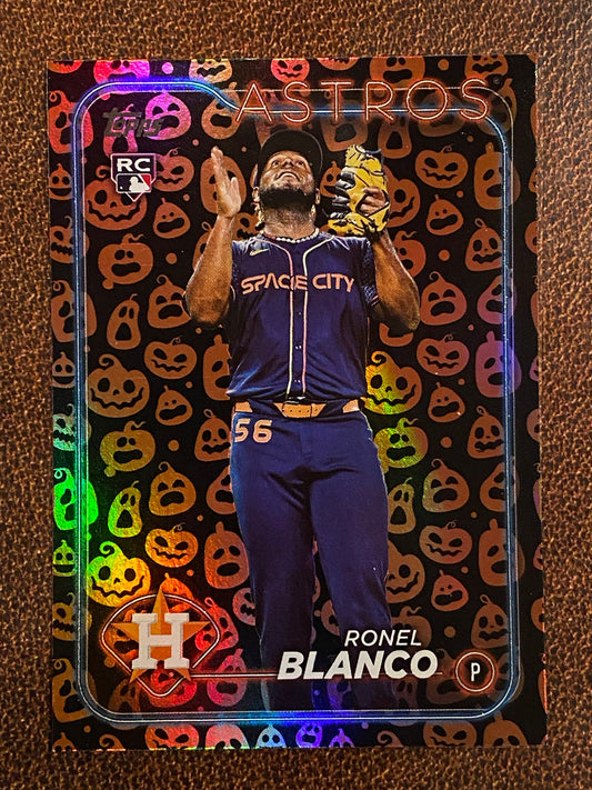 Ronel Blanco - 2024 Topps Update - Halloween Jack O’ Lantern SP - Astros