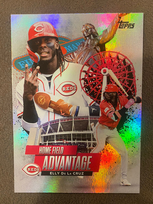 Elly De La Cruz - 2025 Topps Series 1 - Home Field Advantage - Reds