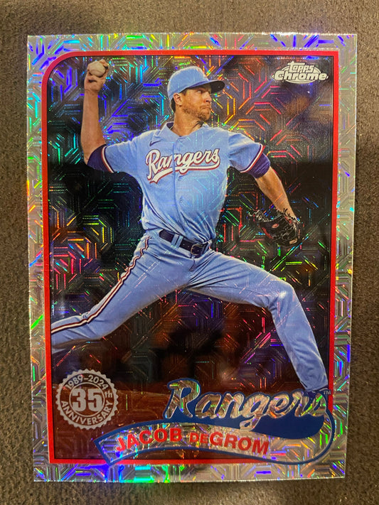 Jacob deGrom - 2024 Topps Update - Silver Pack Mojo Refractor - Rangers
