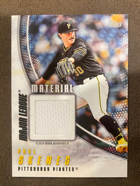 Paul Skenes - 2025 Topps Series 1 - Major League Material Player-Worn RELIC - Pirates