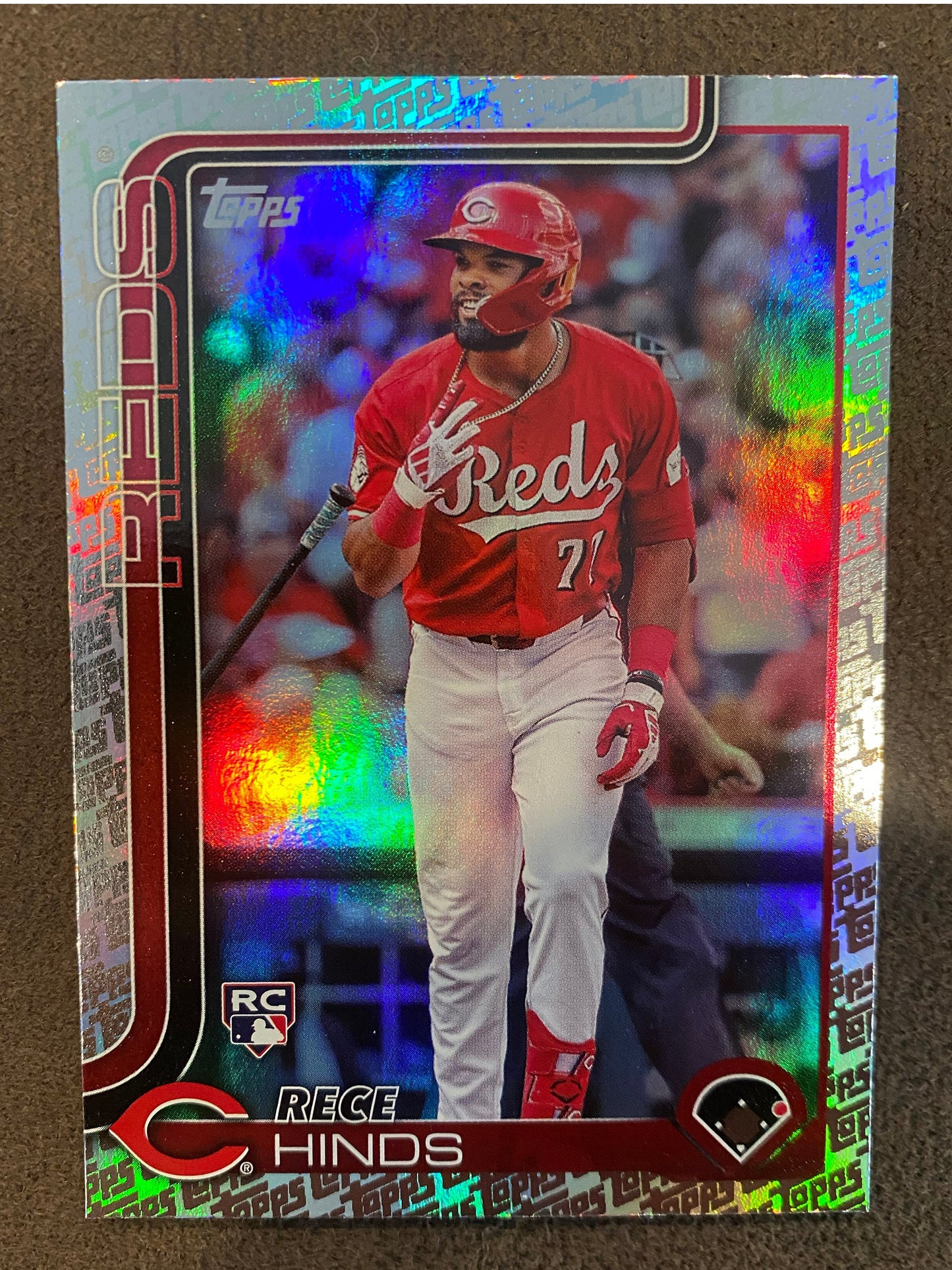Rece Hinds - 2025 Topps Series 1 - Topps Foil Border - Reds