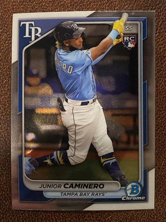 Junior Caminero - 2024 Bowman Chrome - Base Rookie - Rays