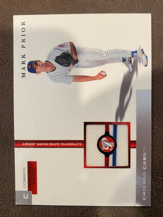 Mark Prior - 2005 Topps Pristine - Personal Pieces Game-Worn RELIC /425 (*Back Edge Issues*) - Cubs
