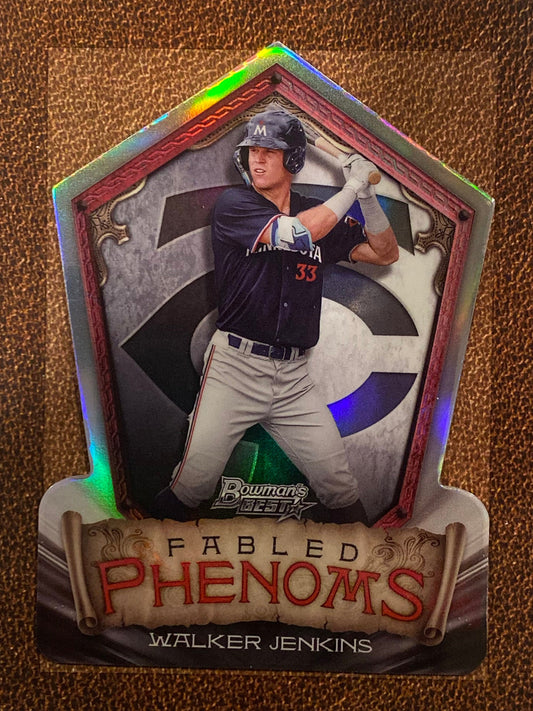 Walker Jenkins - 2024 Bowmans Best - Fabled Pheanoms Diecut - Twins