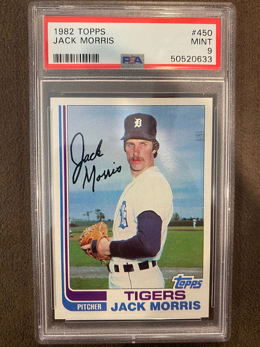 Jack Morris - 1982 Topps - PSA 9 - Tigers