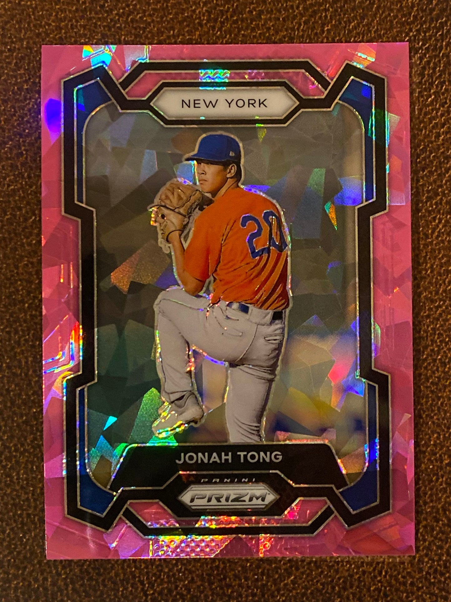 Jonah Tong - 2024 Panini Prizm - Pink Ice Mega - Mets