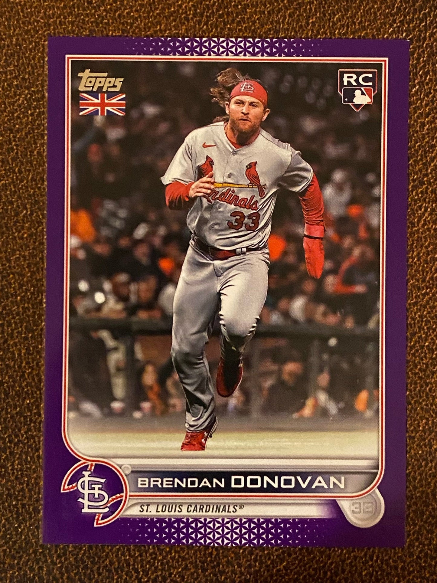 Brendan Donovan - 2022 Topps UK - Purple /50 - Cardinals