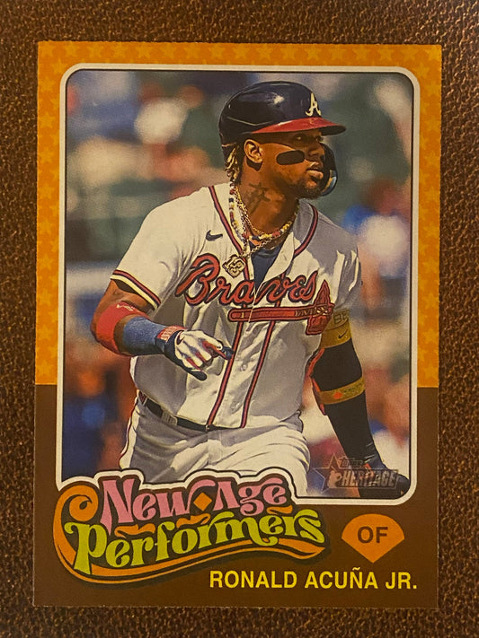 Ronald Acuna Jr. - 2024 Topps Heritage - New Age Performers - Braves